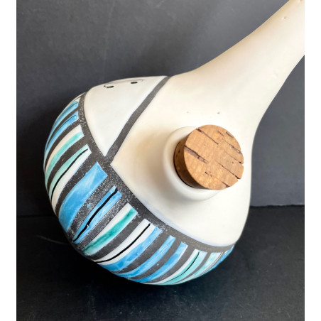Large earthenware “Marc” bottle by Roger Capron Vallauris