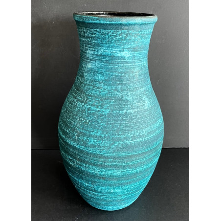 Vase bleu Accolay série "Gauloise"