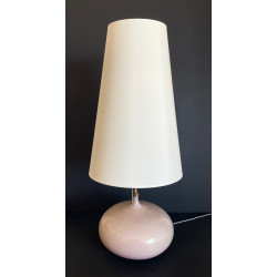 Large Enameled Ceramic Lamp By Jacques And Dani Ruelland 60s