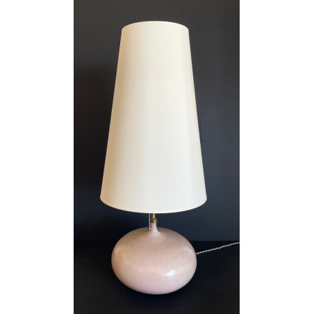 Large Enameled Ceramic Lamp By Jacques And Dani Ruelland 60s