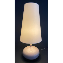 Large Enameled Ceramic Lamp By Jacques And Dani Ruelland 60s