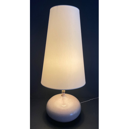 Large Enameled Ceramic Lamp By Jacques And Dani Ruelland 60s