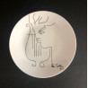 Porcelain Plate Drawing By Jean Cocteau 1958