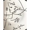 Porcelain plate decorated by Jean Cocteau Editions d'Art