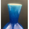 Blue ceramic vase by Pol Chambost No 1063