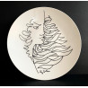 Assiette en porcelaine dessin de Jean Cocteau