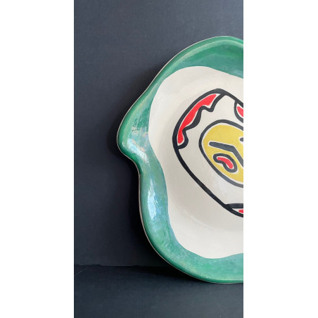 Earthenware plate by Roland Brice and Fernand Léger Biot